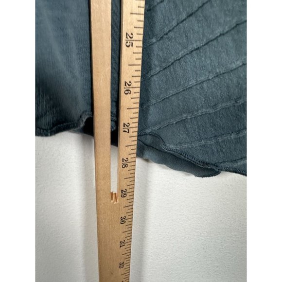 Fenini Womens Medium Top Blouse Lagenlook Button Up Long Sleeve Pockets Collared - Picture 6 of 10